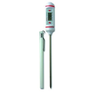 Vertical barrel digital test thermometer